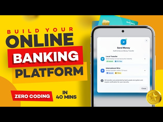 How to Build your own Banking Website in 40 Minutes Without Coding (Step-by-Step Tutorial)