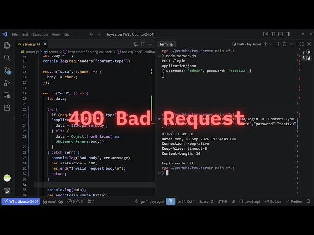 Why One Bad Request Crashes a Node Server (Node Backend Series, Part 4)