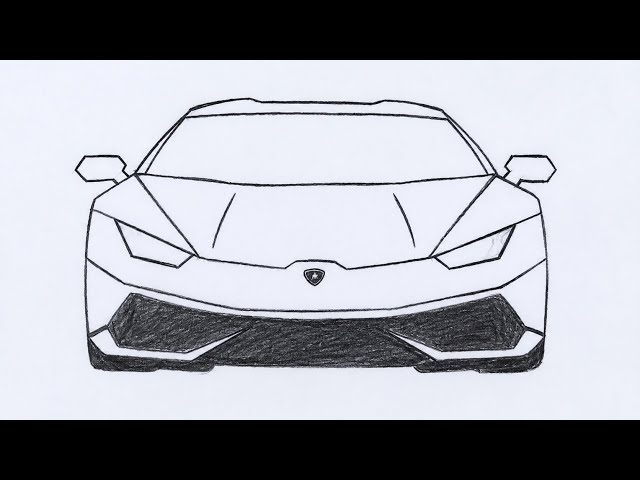 How to Draw a Lamborghini | Easy Pencil Drawing ✏️🏎️