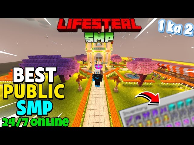 🔪 Join Best Survival Public Smp Server For Minecraft  🥯 | Java + PE | 24/7 Online | Free To Join 📌