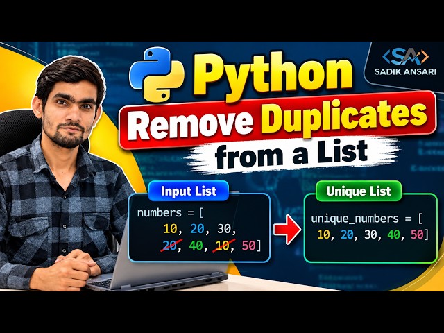 How to Remove Duplicates from a List in Python | Easy & Practical Example