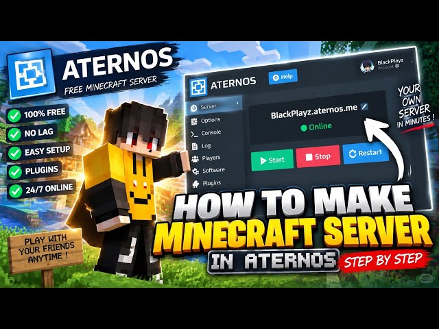How To Make a Minecraft Server on Aternos (2026)!