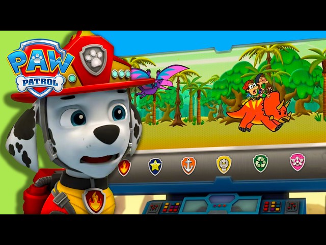 They Are Stuck on a Runaway Dinosaur! 🦕 | PAW Patrol Dino Rescues 🦖