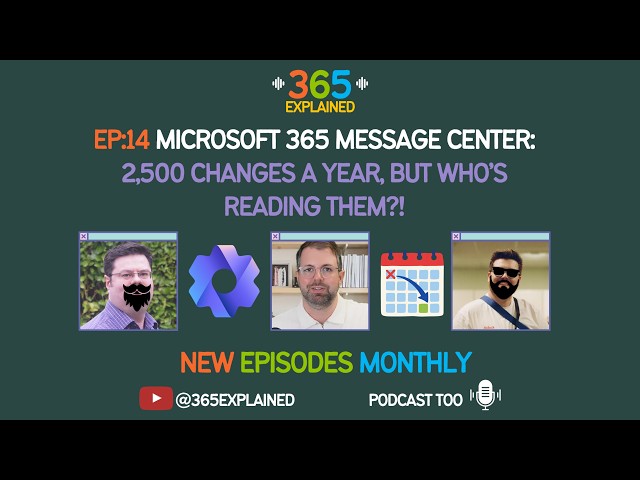 Microsoft 365 Message Center: 2,500 changes a year, but who's reading them?!