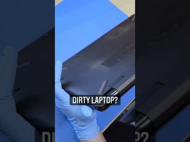 A clean laptop = a 😊 laptop #shorts