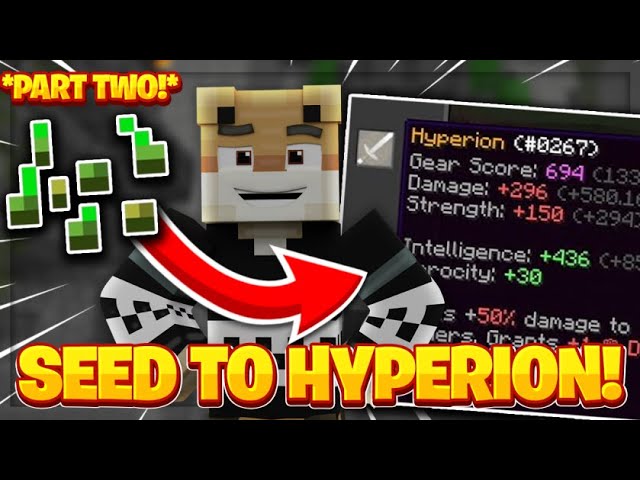 Farming from NOTHING to a Hyperion!! (Part 2) -- Hypixel Skyblock