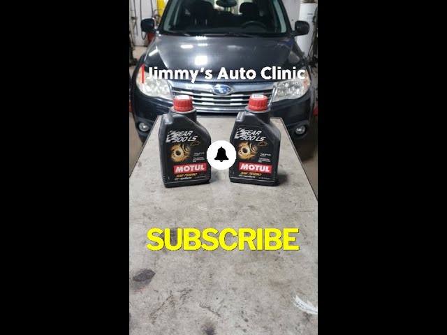 2009 / 2004 Subaru Forester | Five Speed Transmission Service & Differential | Short
