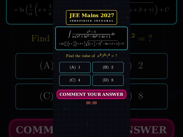 Crazy Integral for JEE πΏπ₯