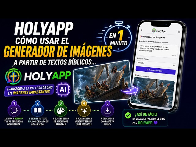 HOLYAPP_HOW TO USE THE BIBLE VERSE IMAGE GENERATOR... IN 1 MINUTE