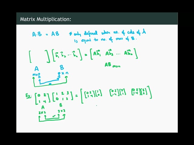 2) Matrix Operations