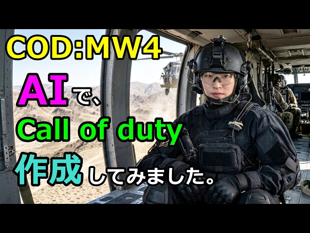 [Revolution] Creating an Incredible Game with AI・COD:MW4・FPS・JoJo