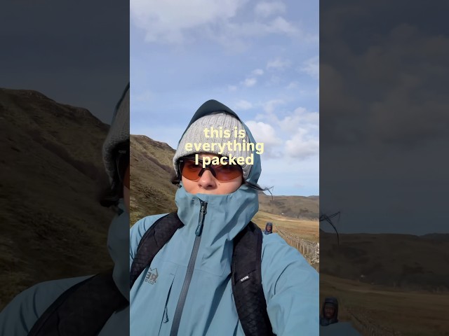 Scotland in March means unpredictable weather packing 🧳🏴󠁧󠁢󠁳󠁣󠁴󠁿#scotland #travelvlog