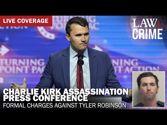 LIVE: Charlie Kirk Assassination Press Conference — Formal Charges Against Tyler Robinson