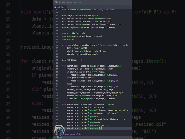 Solar System animation with Python Turtle | #python | #solarsystem | #pythonprogramming