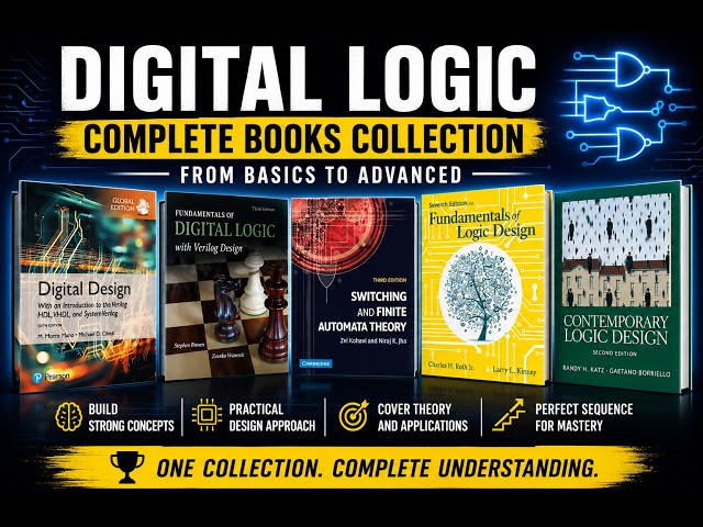Complete Digital Logic plan for Books, Orders, topics for extensive coverage.
