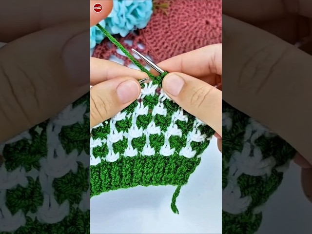 Try ​Easy Two-Color Knitting Design Pattern for Beginners