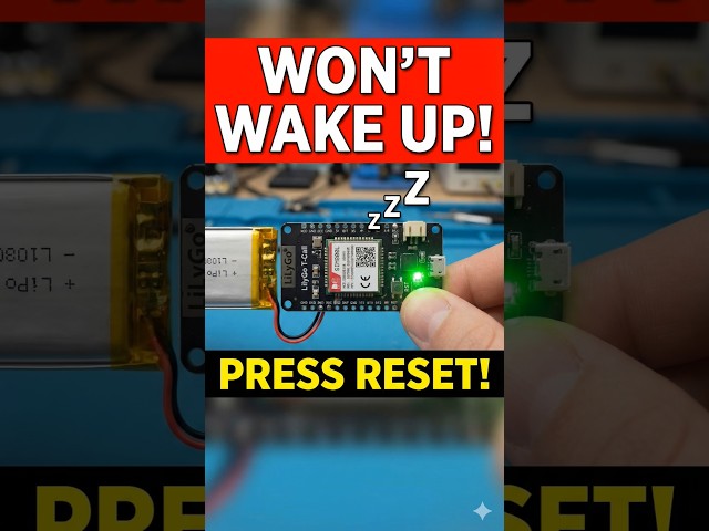 Why Your LilyGo Won't Start on Battery #iot #esp32 #lilygo