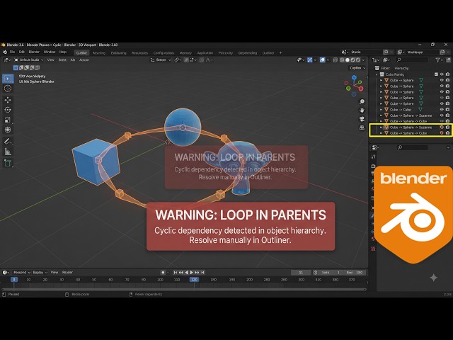 Loop in Parents" Error in Blender — Here's the Fix (2026)