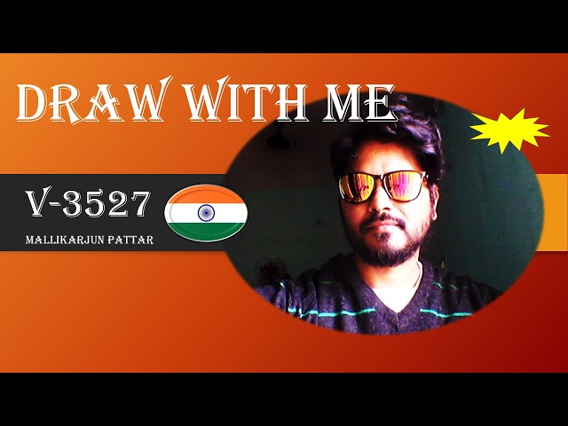 Draw with me | FACE | Visual Art by Mallikarjun Pattar | V-3527