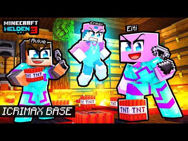 WE RAID ICRIMAX'S SECRET BASE and FIND OP LOOT! (Minecraft Heroes 3)