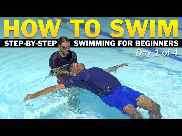 Day 1 - Adult Beginner Swimming Lessons | How To Swim in 4 Days