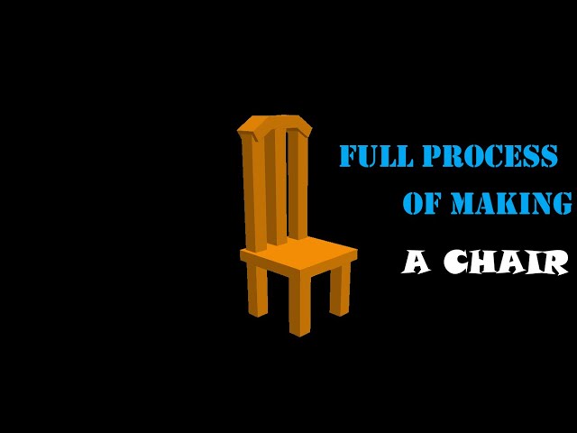 The Full process of me making a chair! | Blockbench (First video)