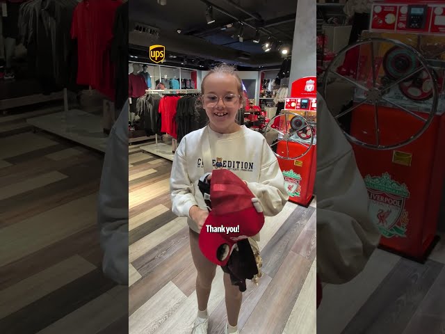 Surprising some young fans with our new third shirt
