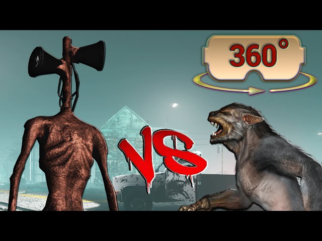 360 / VR Siren Head VS Wolfman - Short Horror Film
