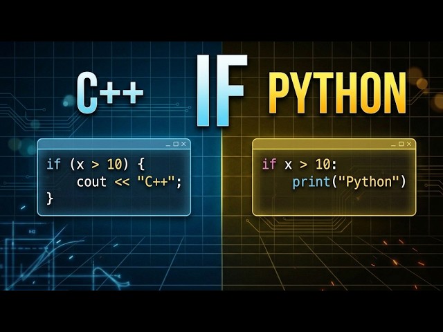 IF Statement | Decision Making Explained | C++ vs Python