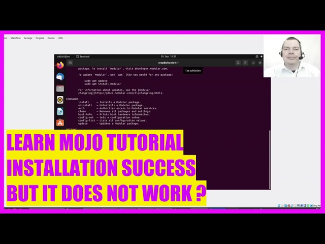 LEARN MOJO TUTORIAL - 6 MOJO INSTALLATION SUCCESS - BUT IT DOES NOT WORK ???