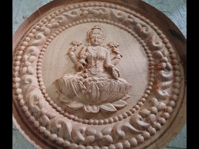 Raspberry PI CNC: (SBC-CNC)  and BharatMech: Goddess Laxmi 3D  Carving #cncsoftware #cncmachine