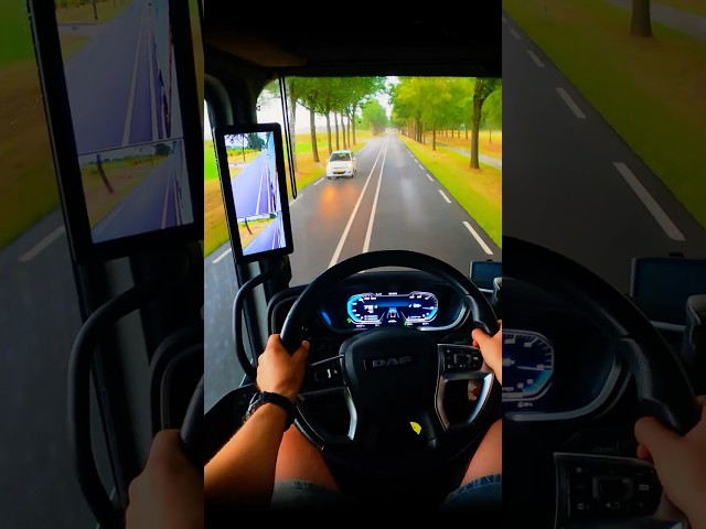 Driving a truck through the Netherlands on a wet, rainy road! It’s a straightforward drive POV Niko