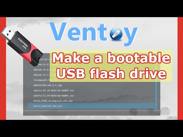How to make a bootable USB flash drive with Ventoy