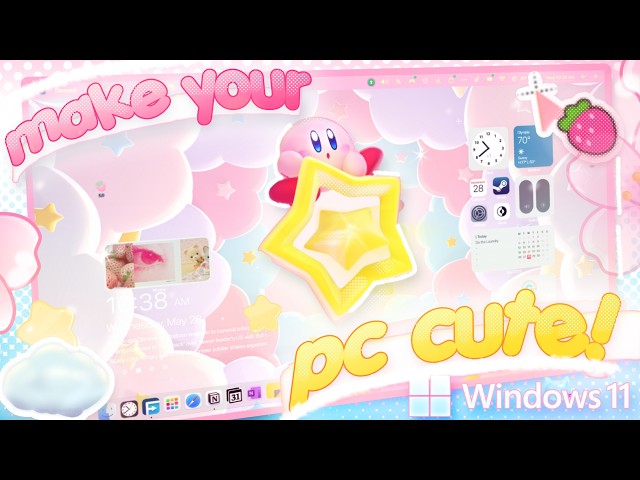 make ur pc super cute ! ♡ desktop customization