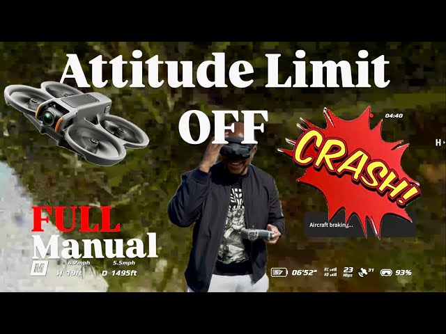 Attitude Limit OFF! First “REAL” Full Manual Practice - DJI Avata 2