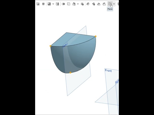 Onshape 3 Point Planes #3dmodeling #cad