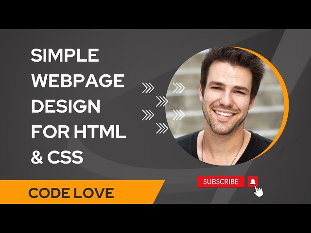How t Create Simple Webpage Design Using HTML & CSS | How to create webpage using html and css