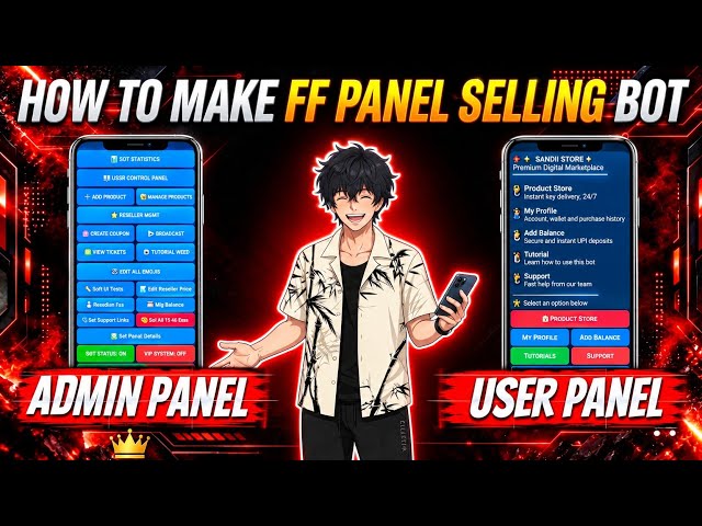 🔥 How to Make FF Panel Selling Bot | Complete Source Code + Admin Panel & User Panel Tutorial #ff 