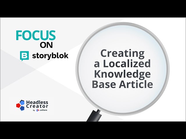 FOSB 12: Creating a Localized Knowledge Base Article