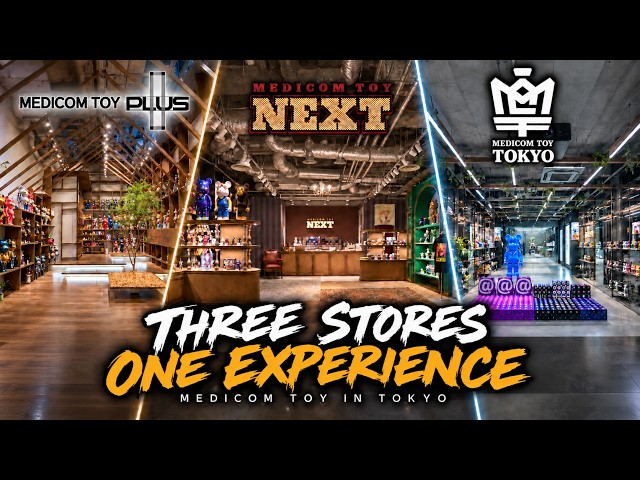 Inside 3 MEDICOM TOY Stores in Tokyo 🇯🇵 | BE@RBRICK Store Tour 2026