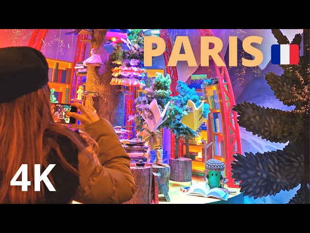 Paris, France - walking tour to discover Paris Christmas window displays