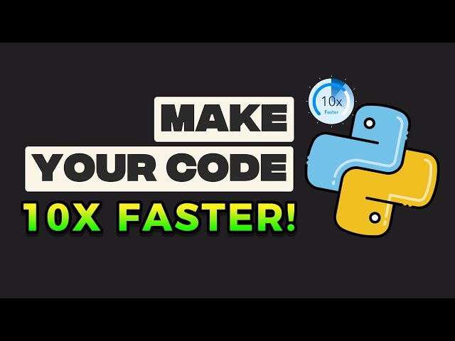 Make Your Python Code 10x Faster with This One Trick!