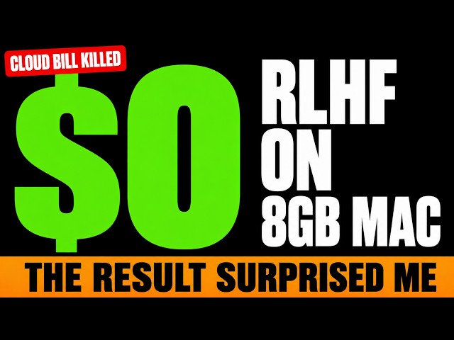 I Ran RLHF on an 8GB Mac for $0. The Result Surprised Me.