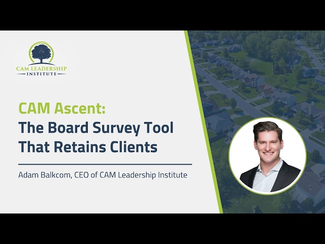 CAM Ascent: The Board Survey Tool that Cuts Churn
