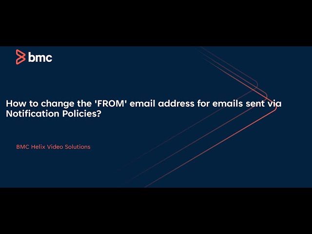 BMC Helix Operation Management: Changing email address for notification policy using rest API
