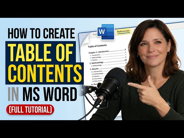 How to Create Table of Contents in MS Word (Full Tutorial)