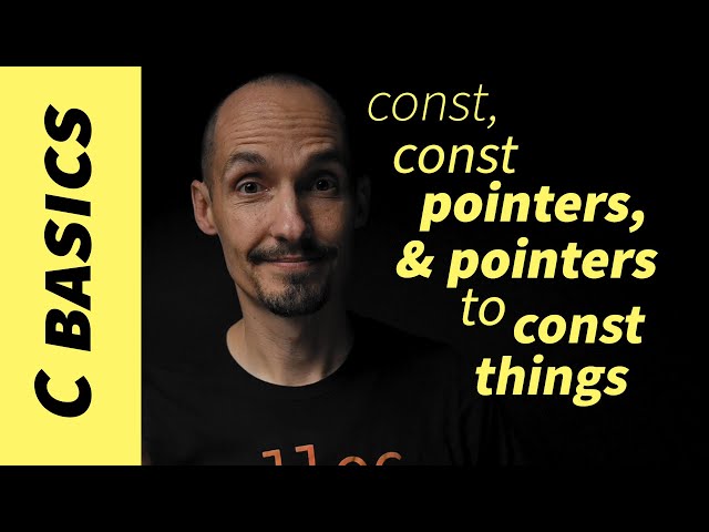 Const, const pointers, and pointers to const things (in C)