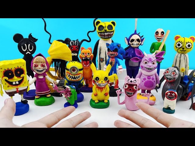 All monsters ScareTube in games EXE ➤ Creepypasta clay Tutorial / How to make figures of plasticine