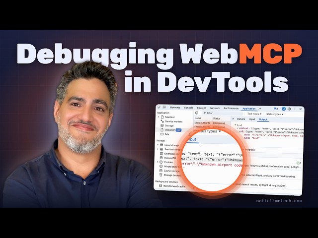 WebMCP in Chrome DevTools: debugging a tool call that fails
