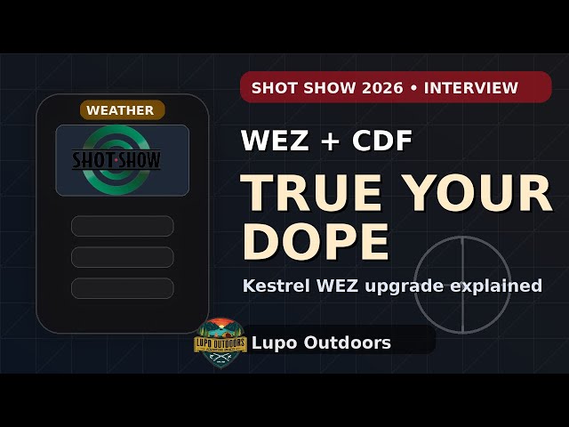 Kestrel WEZ Just Got a HUGE Upgrade: CDF ‘Trues’ Your DOPE (SHOT Show 2026)